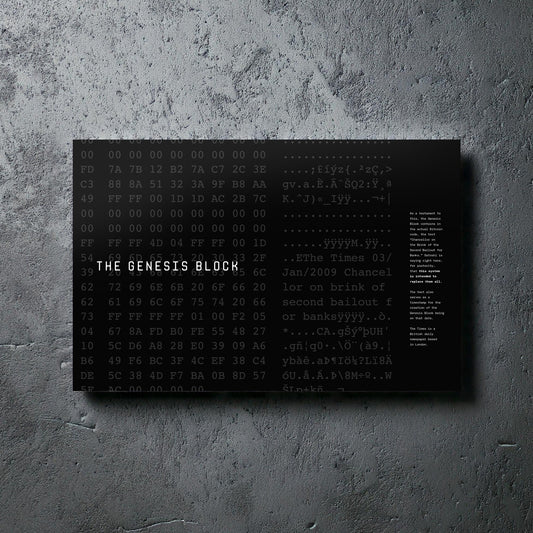Genesis Block Poster